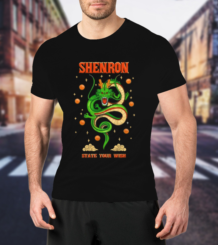 Shenron State Your Wish Dragon Ball Z Dragon Balls Anime T-Shirt
