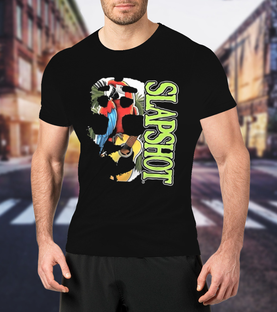 SLAPSHOT Parrot Wasting Away Boston Massachusetts 1985 2026 Two Sided T-Shirt