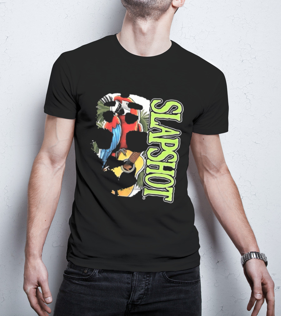 SLAPSHOT Parrot Wasting Away Boston Massachusetts 1985 2026 Two Sided T-Shirt