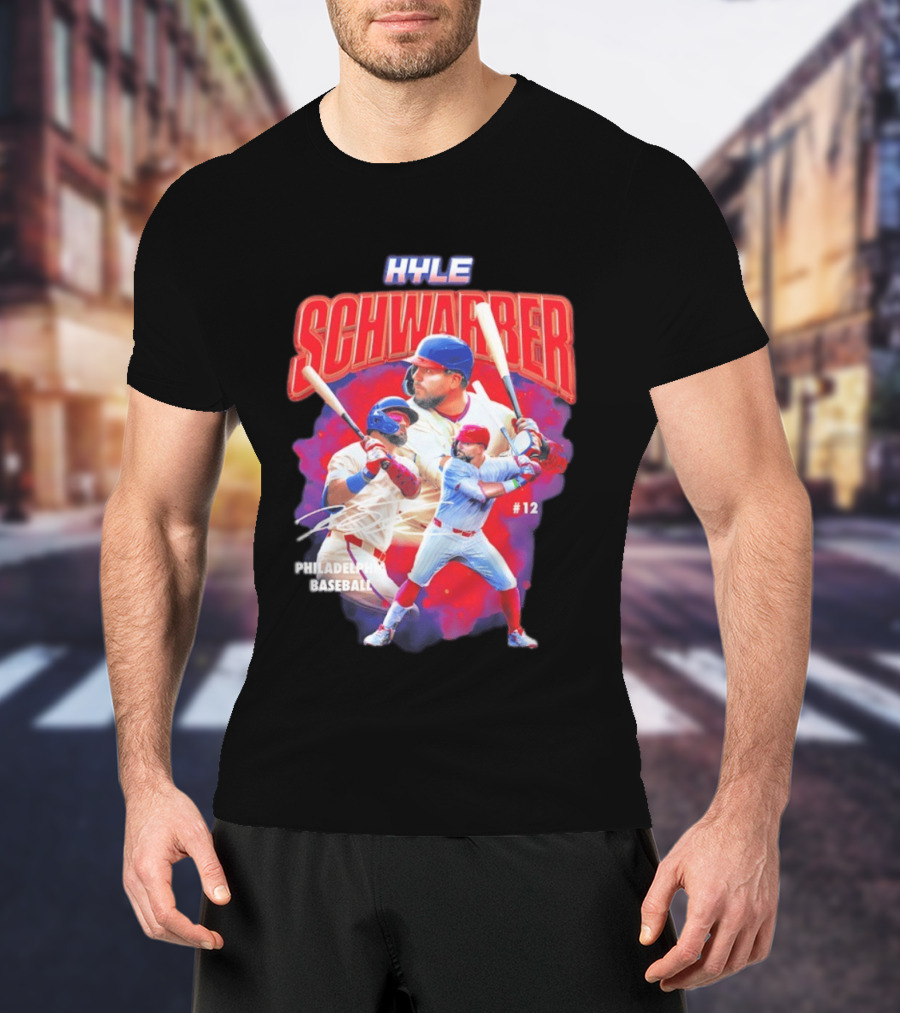 Kyle Schwarber Phillies Baseball #12 Collage 2026 T-Shirt
