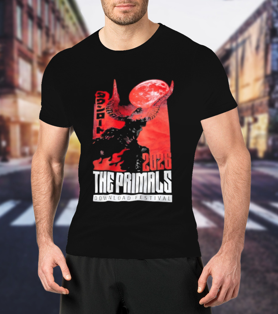 The Primals Download Festival 2026 Blood Moon 1312 Red Horns T-Shirt