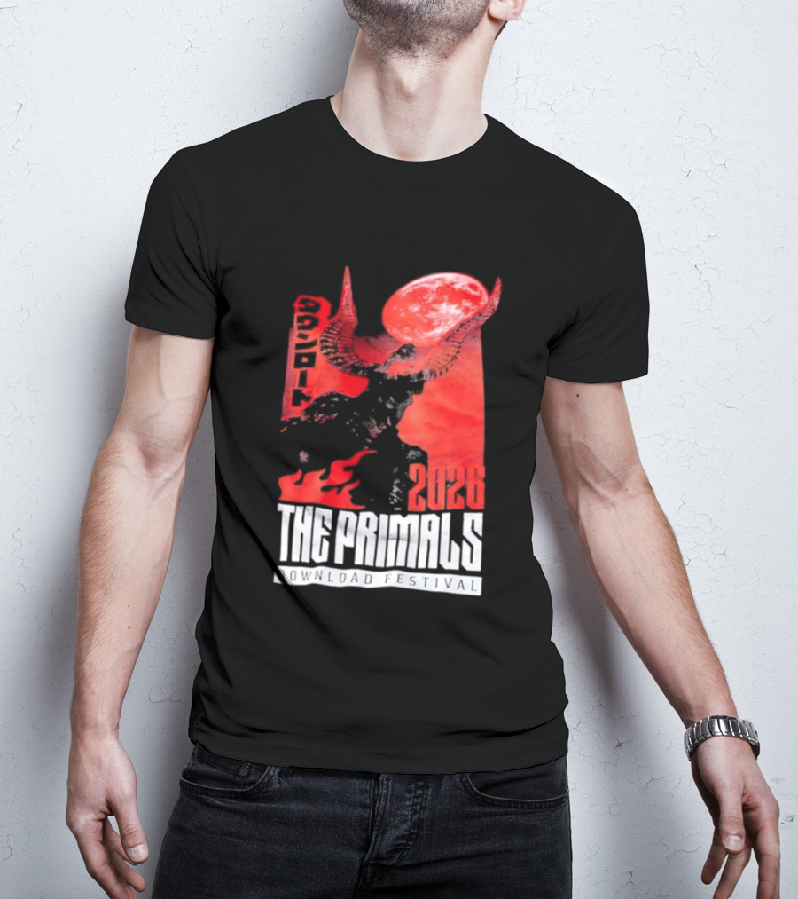 The Primals Download Festival 2026 Blood Moon 1312 Red Horns T-Shirt