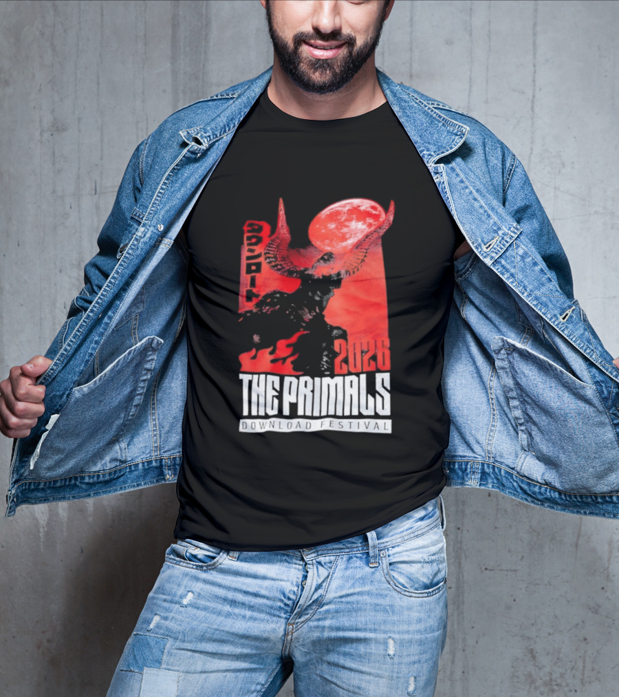 The Primals Download Festival 2026 Blood Moon 1312 Red Horns T-Shirt