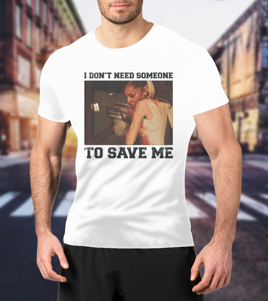 Ariana Grande I Don't Need Someone To Save Me White T-Shirt