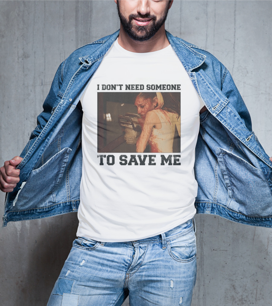 Ariana Grande I Don't Need Someone To Save Me White T-Shirt