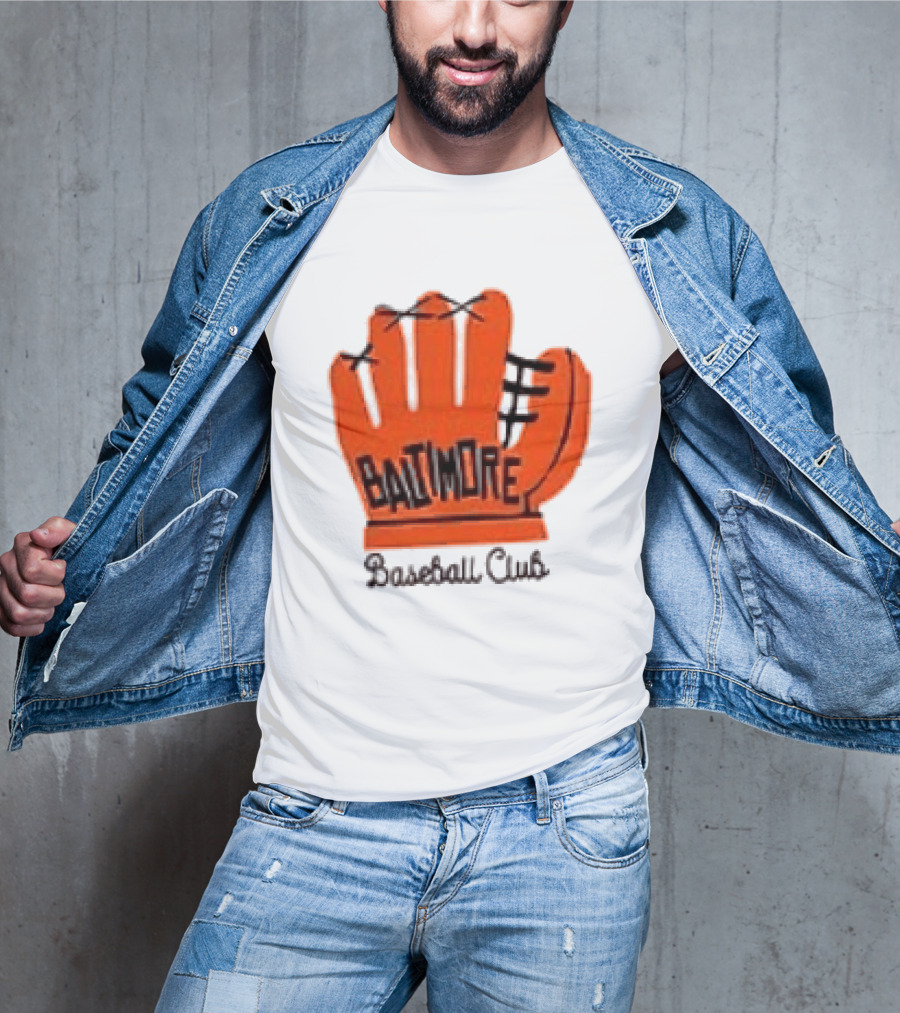 MLB Baltimore Orioles Baseball Club Orange Glove Always Better In Baltimore T-Shirt