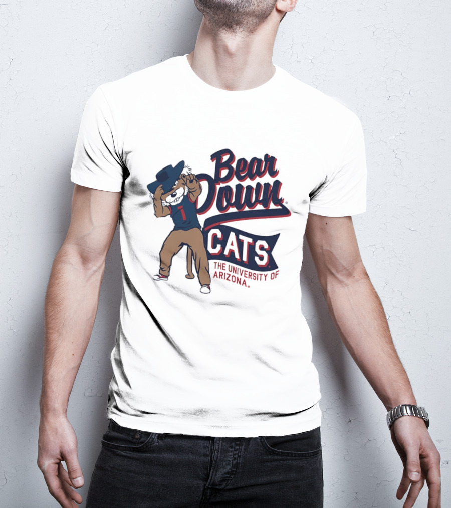 Bear Down Cats University Of Arizona Wildcat Spirit T-Shirt
