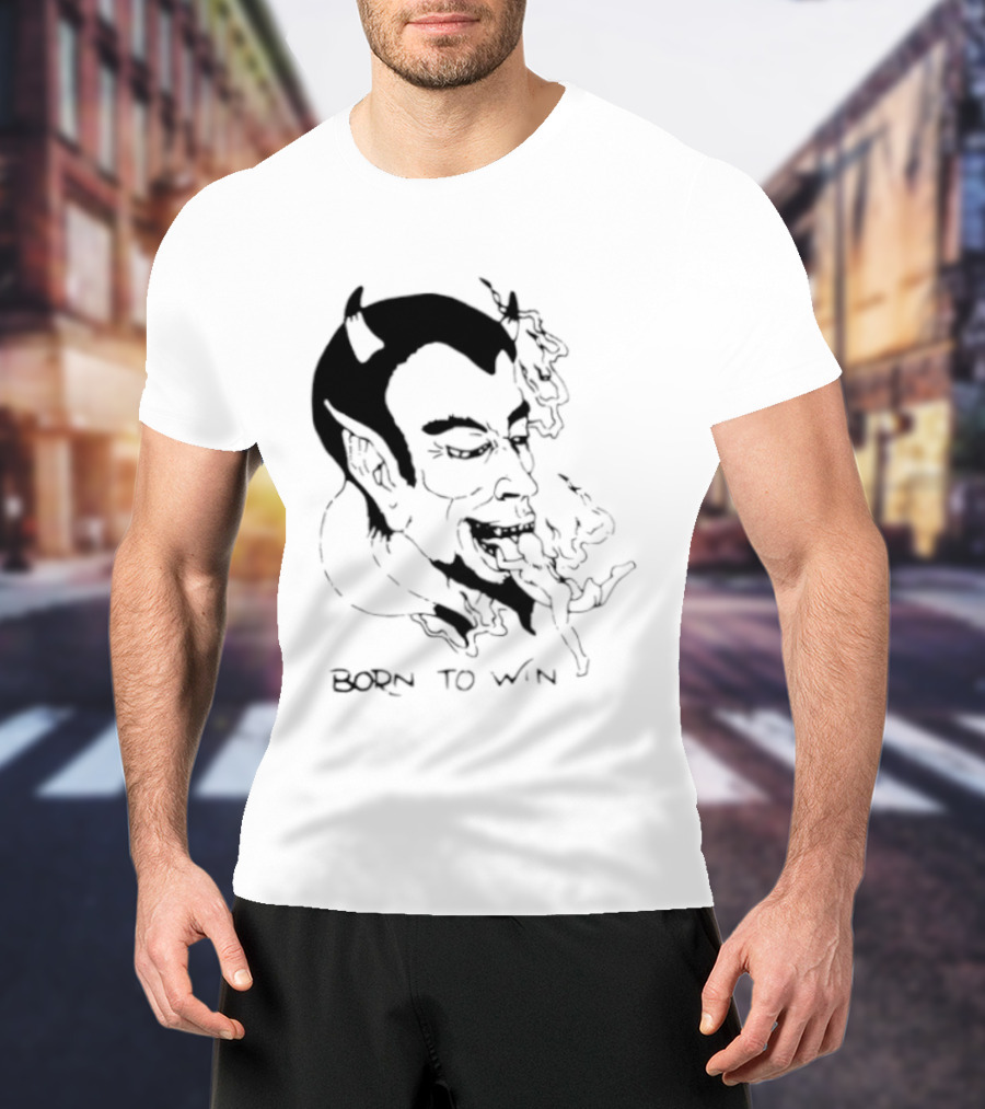 Devil Eating Person Born To Win T-Shirt