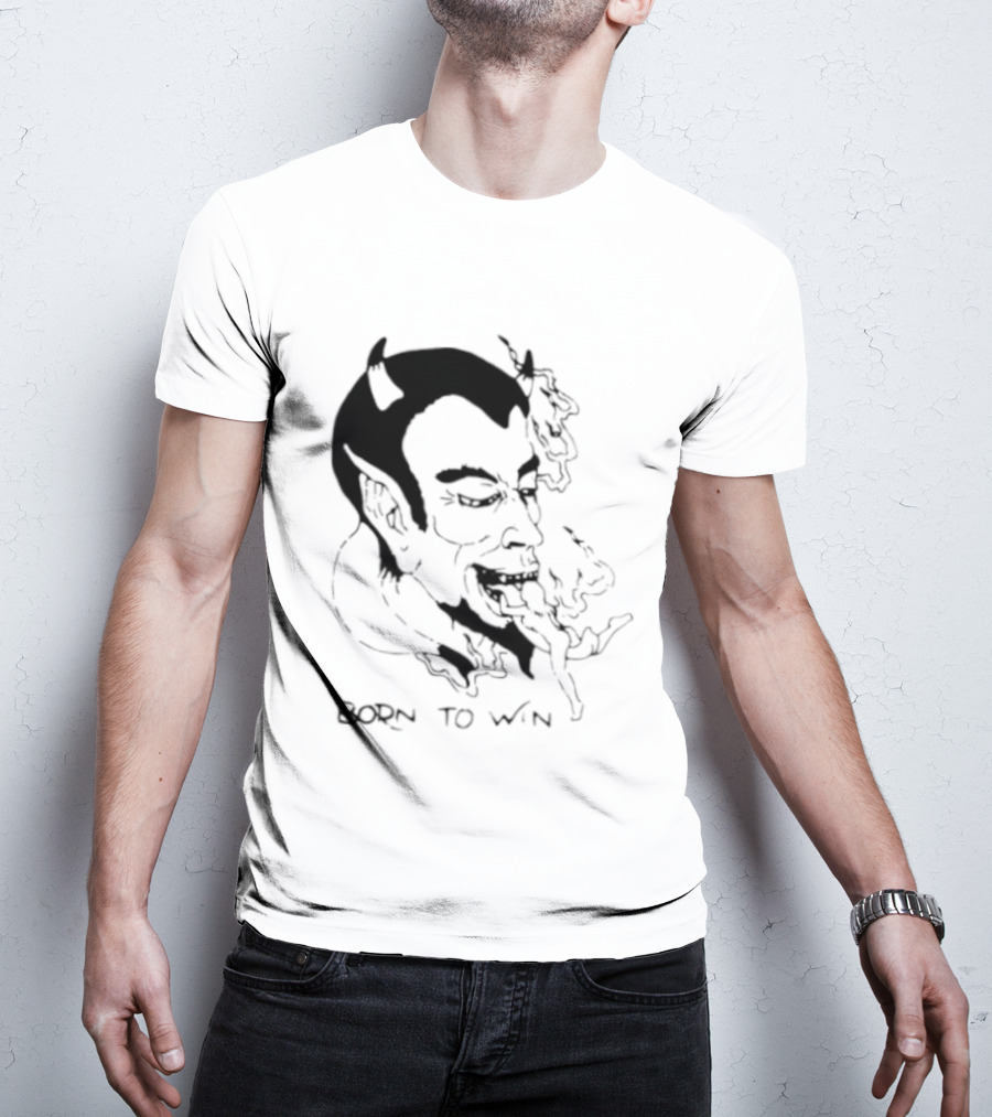 Devil Eating Person Born To Win T-Shirt
