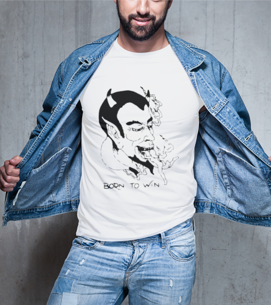 Devil Eating Person Born To Win T-Shirt