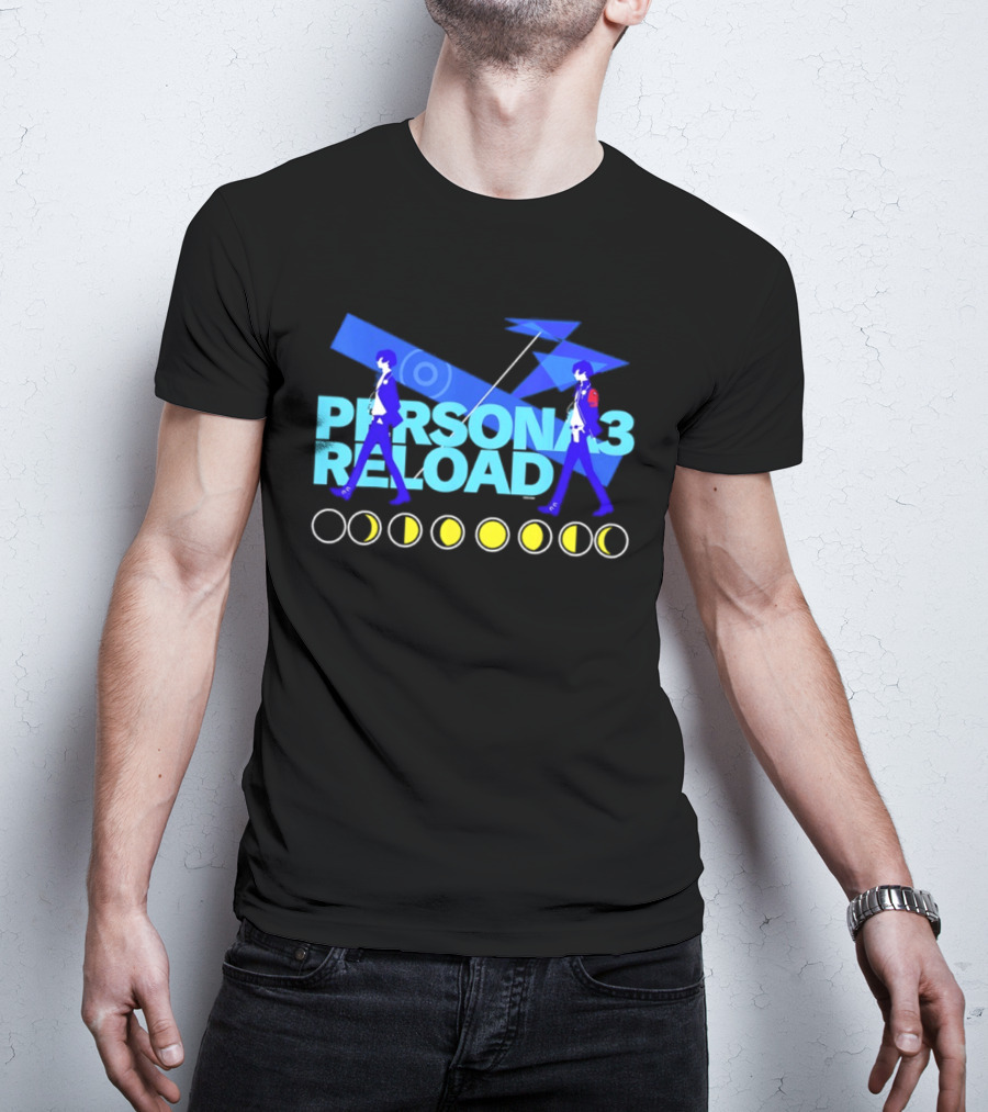 ATLUS Persona 3 Reload Classic Characters Moon Phases T-Shirt