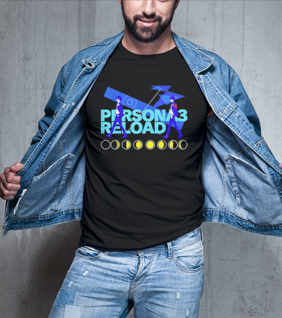 ATLUS Persona 3 Reload Classic Characters Moon Phases T-Shirt