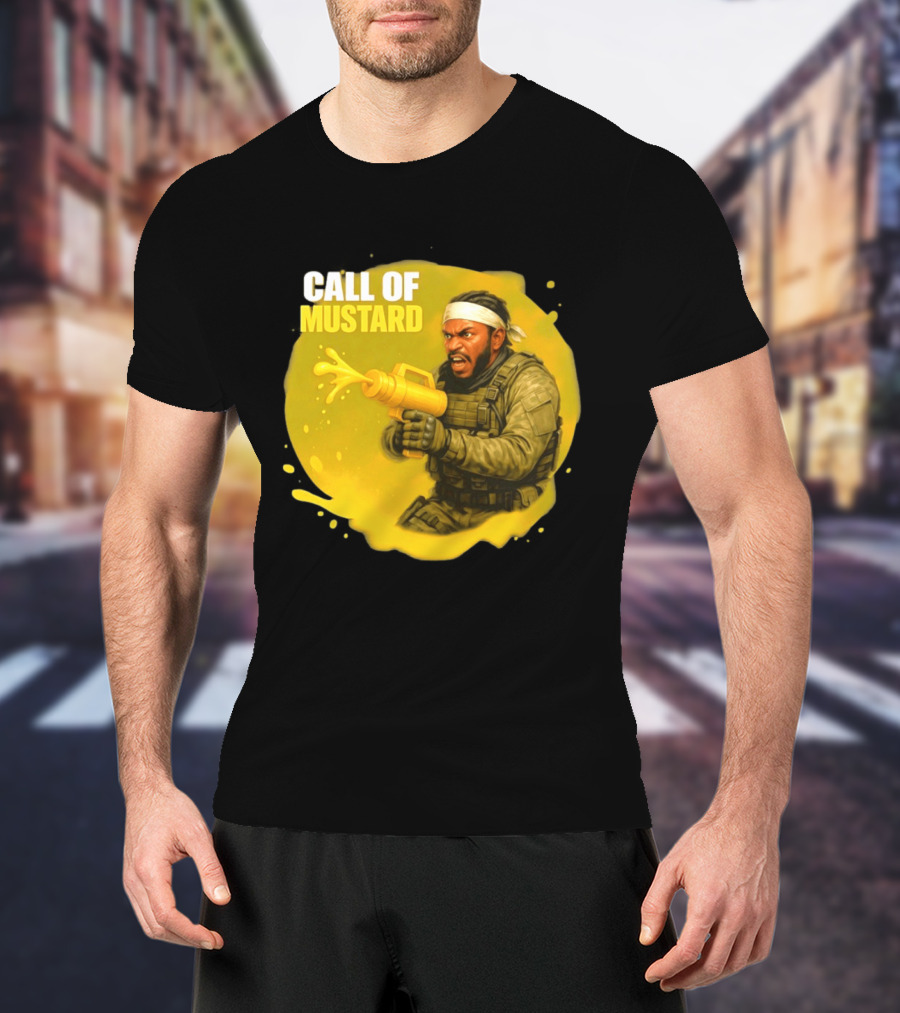 Call Of Mustard Diddy Funny Parody Combat Splash T-Shirt