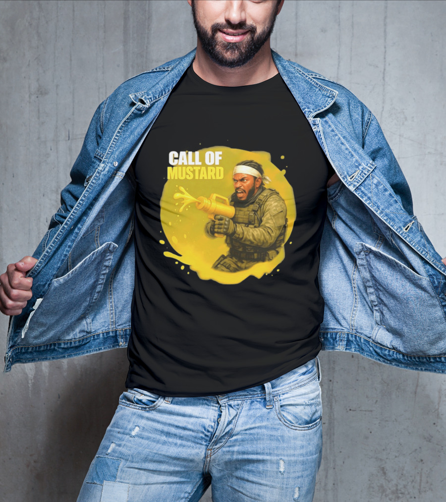 Call Of Mustard Diddy Funny Parody Combat Splash T-Shirt