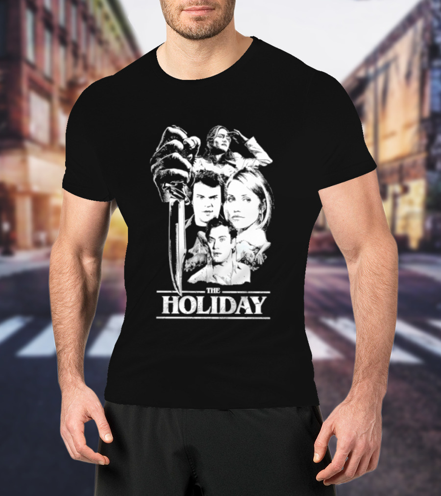 Kate Winslet Jack Black Cameron Diaz Jude Law The Holiday Horror Slasher Mashup T-Shirt