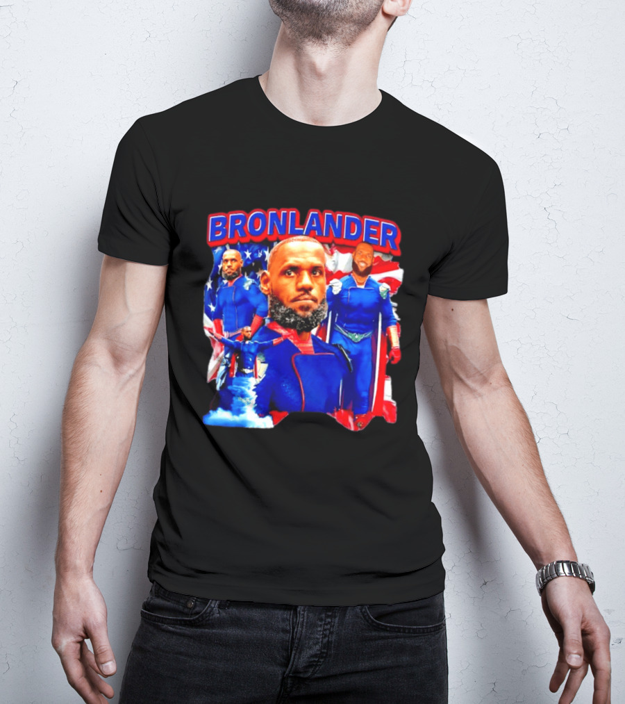 LeBron James Bronlander Basketball Superhero Fusion T-Shirt