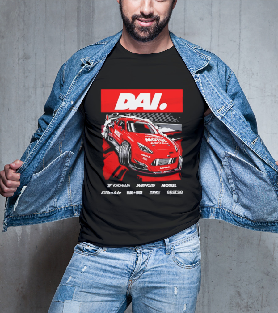 Dai Yoshihara Motul Advan Subimods Greddy Kaido House Sparco Yokohama Racing Car T-Shirt