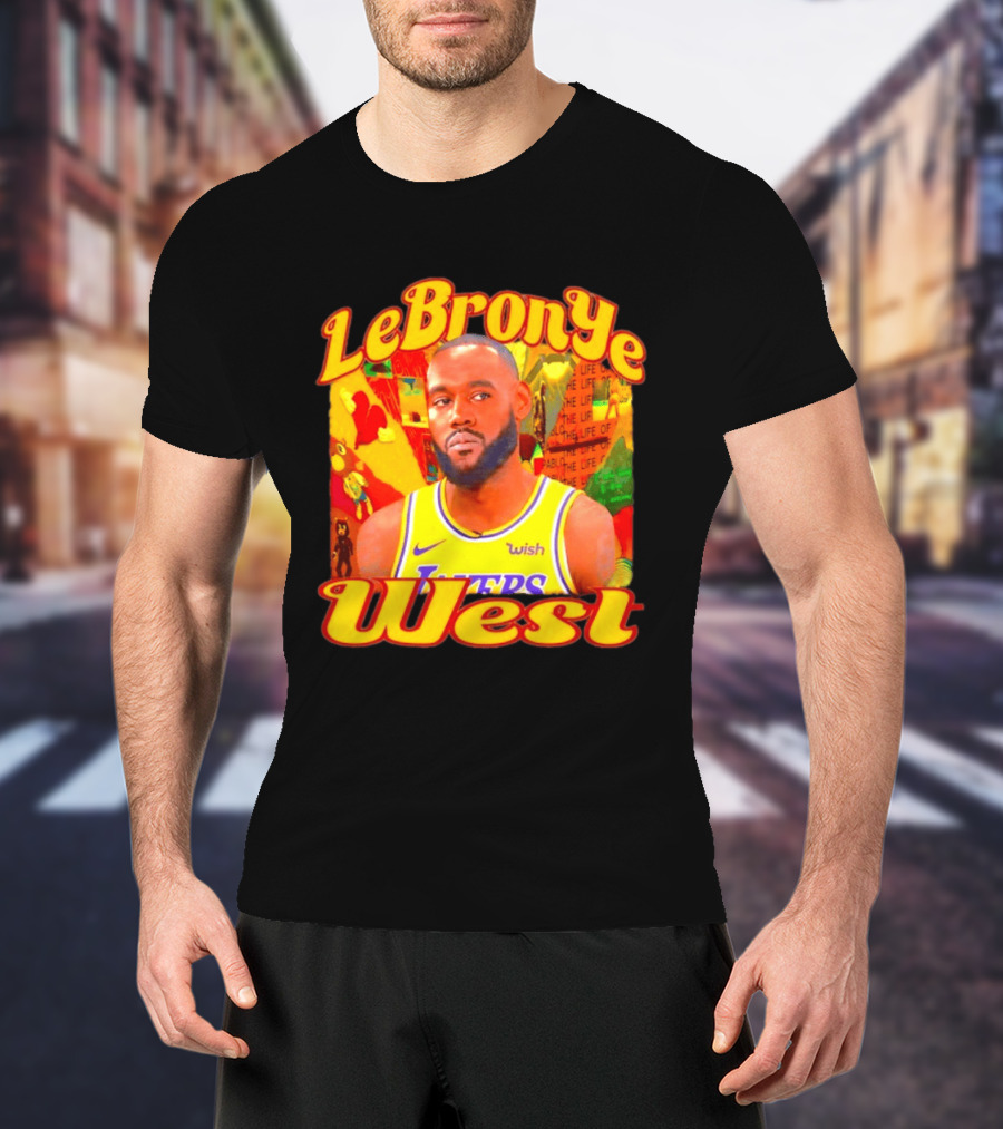 LeBronYe West Los Angeles Lakers Basketball T-Shirt