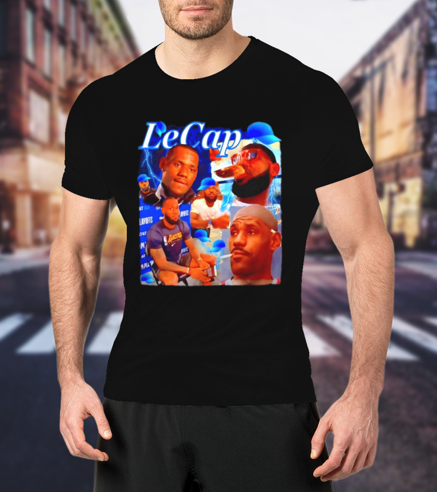 LeBron James LeCap Lakers Playoffs Meme T-Shirt