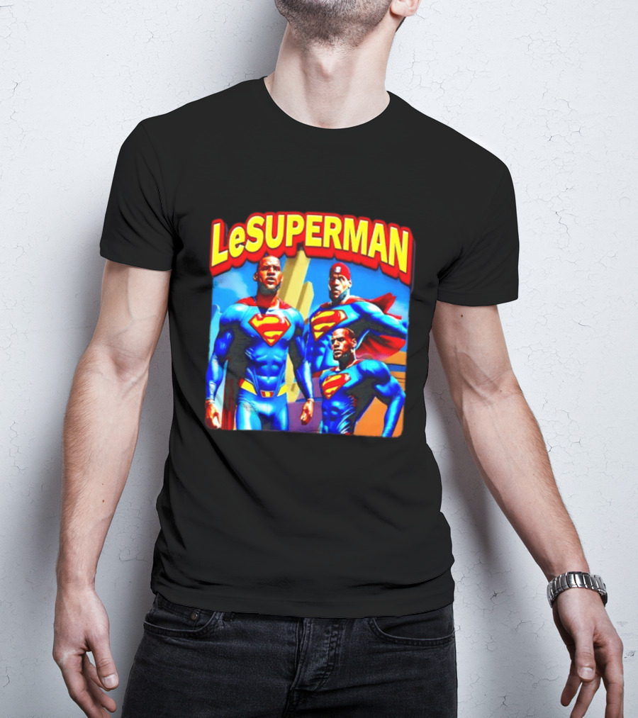 LeBron James LeSuperman Philadelphia 76ers Superhero T-Shirt