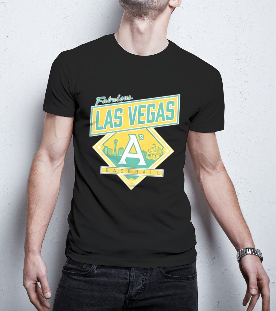 Fabulous Las Vegas A's Baseball 2026 Skyline T-Shirt