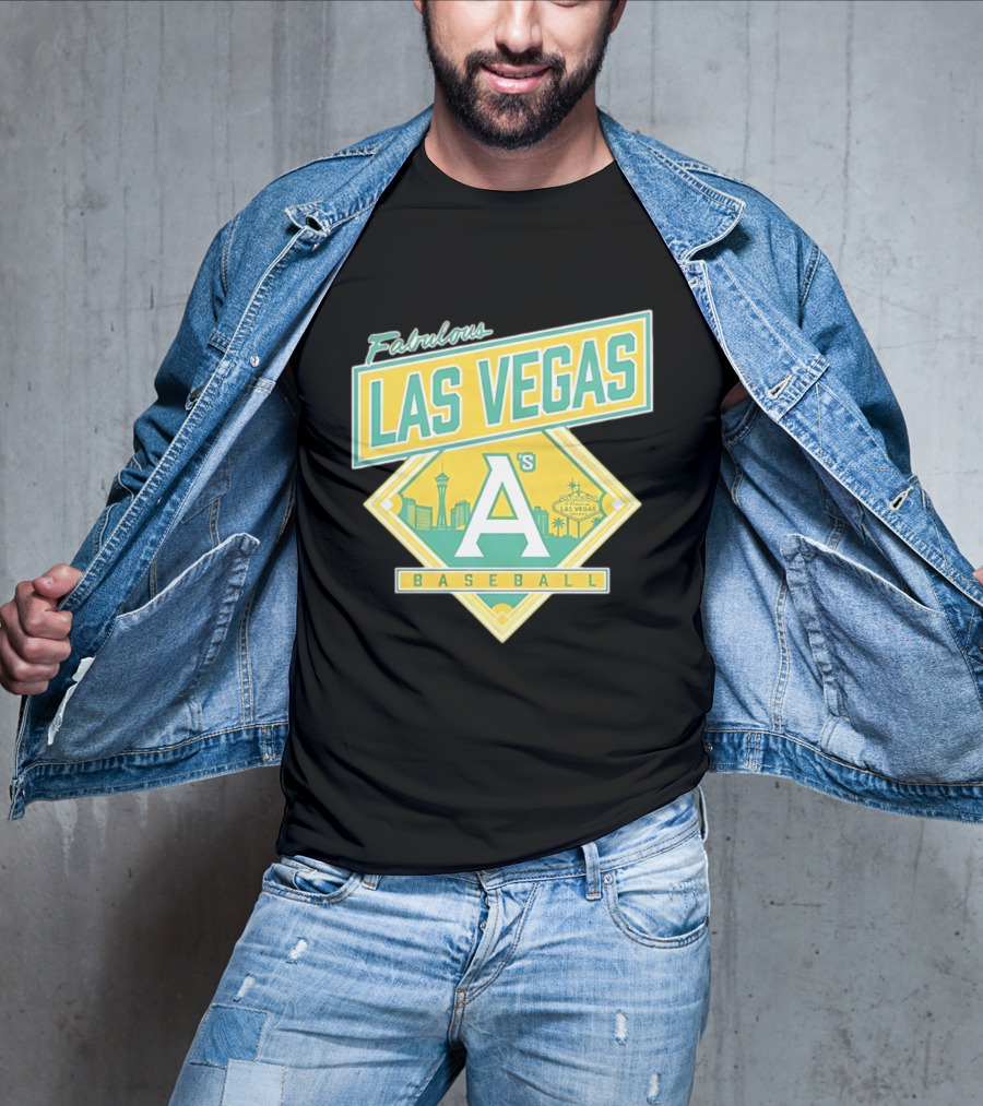 Fabulous Las Vegas A's Baseball 2026 Skyline T-Shirt
