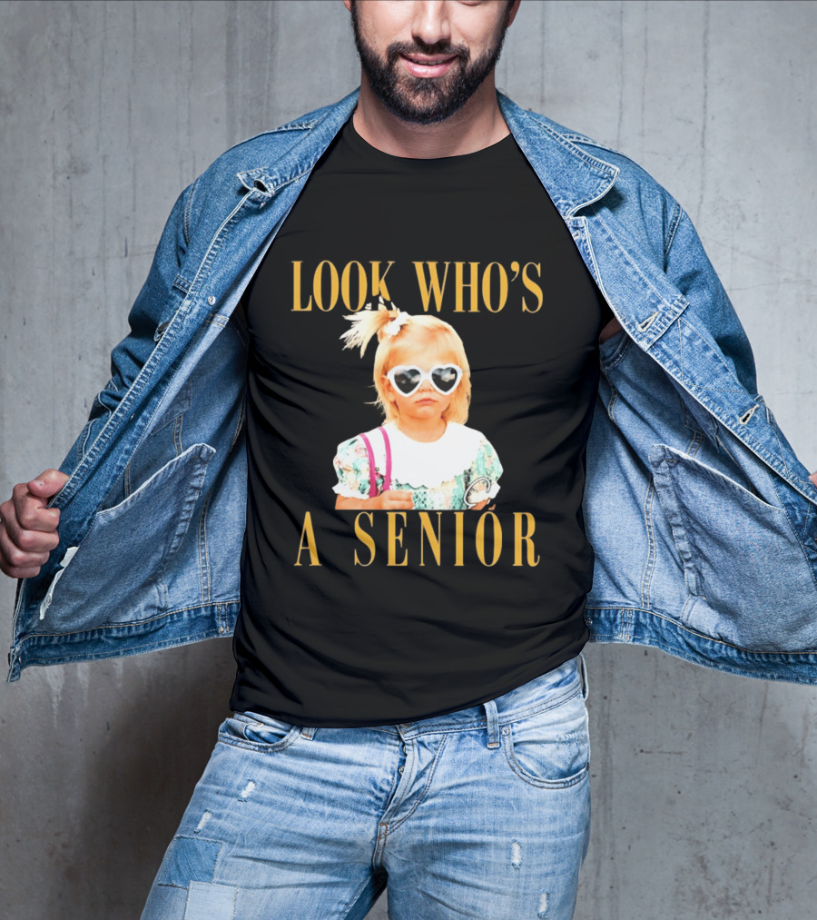 Look Who's A Senior Heart Sunglasses Little Girl Senior Graduation T-Shirt