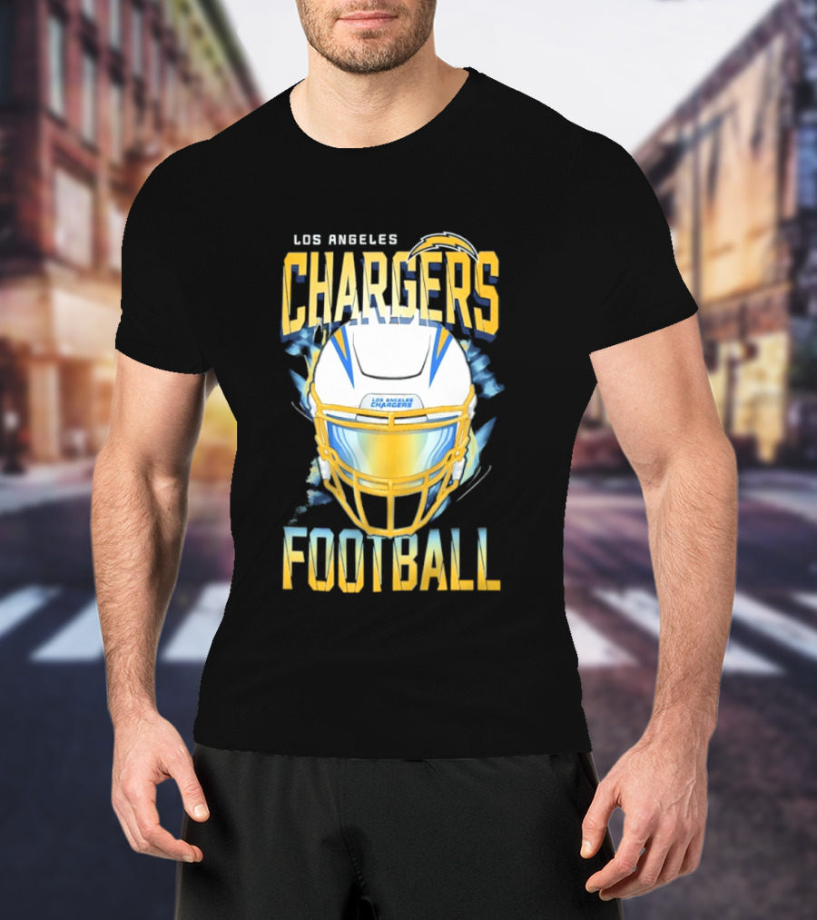 Los Angeles Chargers Football Helmet 2026 Season Team Spirit T-Shirt