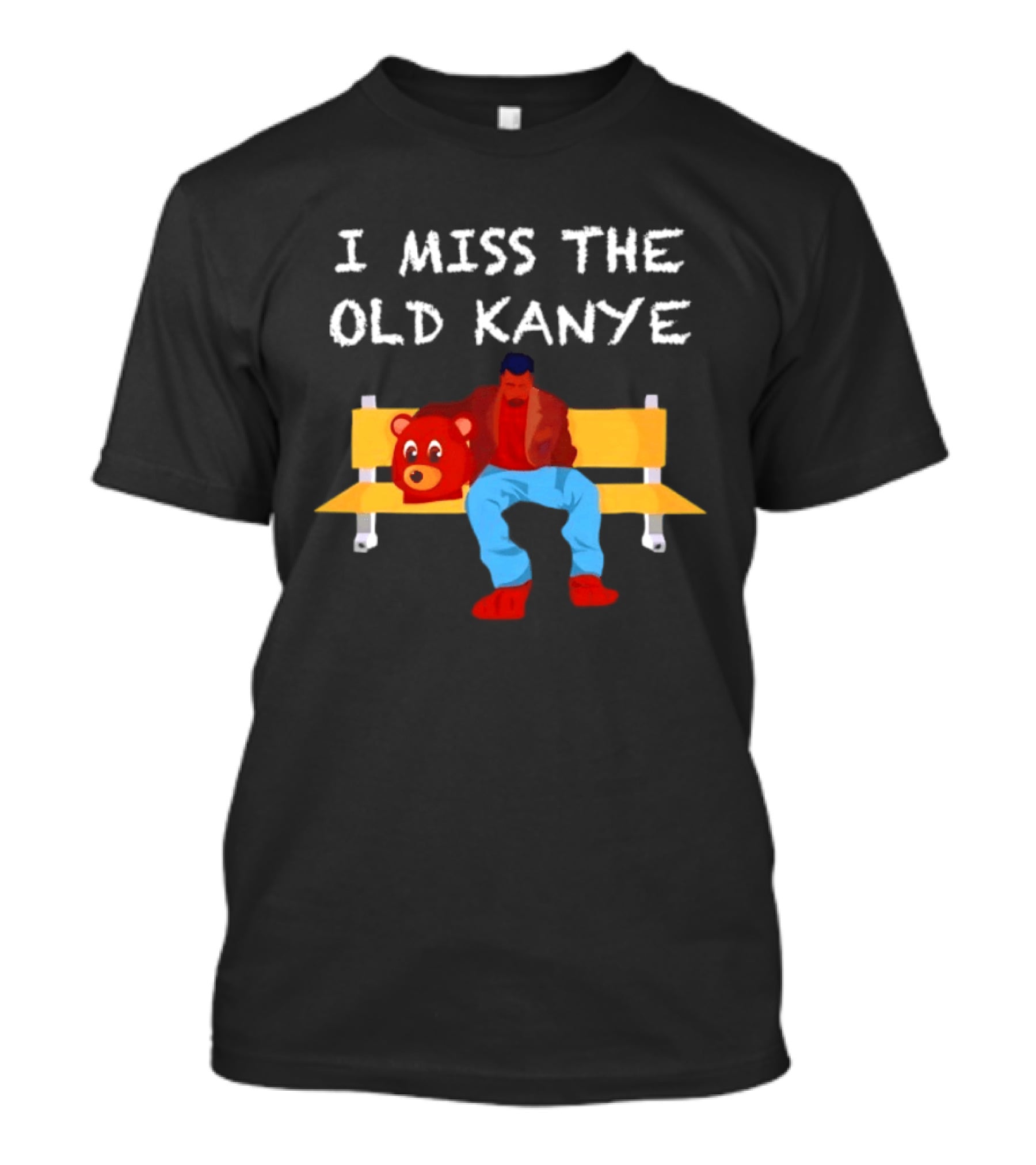 I Miss The Old Kanye Bear College Dropout Bench Scene T-Shirt