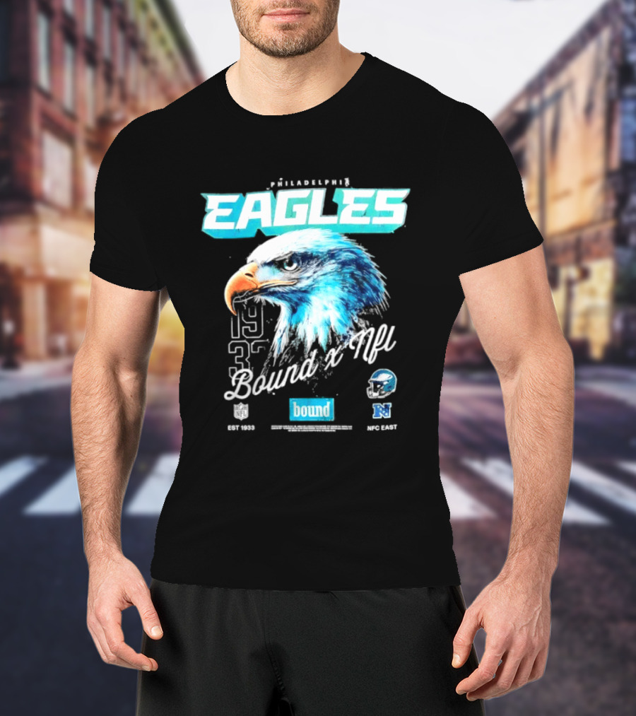 Philadelphia Eagles Bound NFC East 1933 Bird Head Helmet NFL T-Shirt