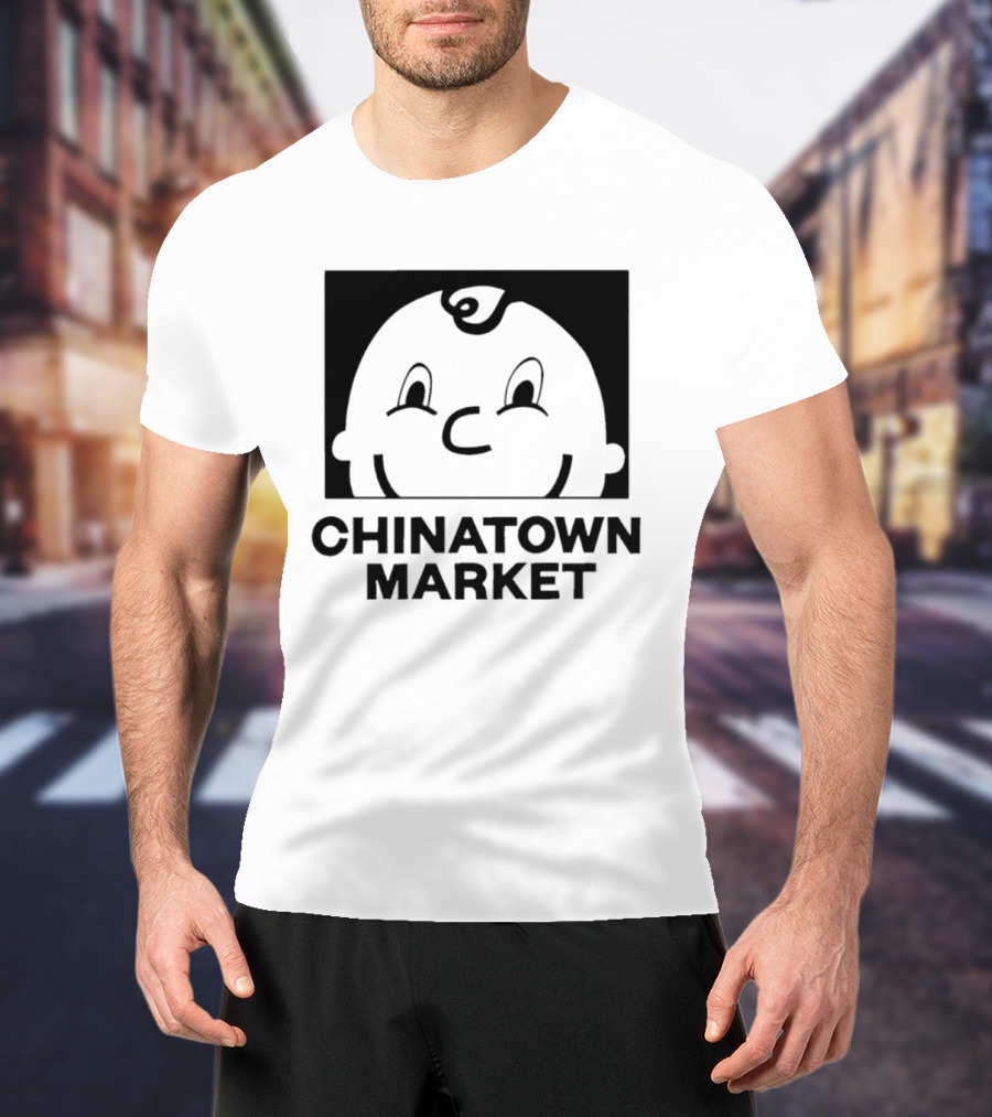 Chinatown Market Smiley Face Retro Cartoon T-Shirt