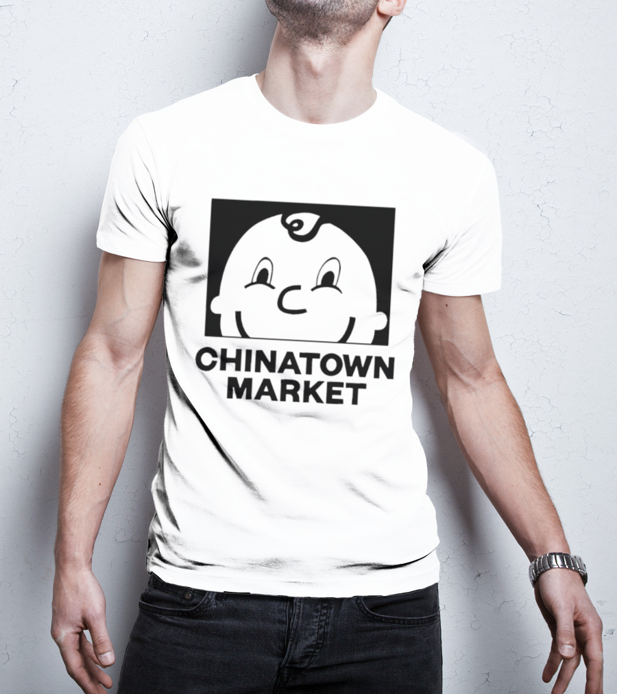 Chinatown Market Smiley Face Retro Cartoon T-Shirt