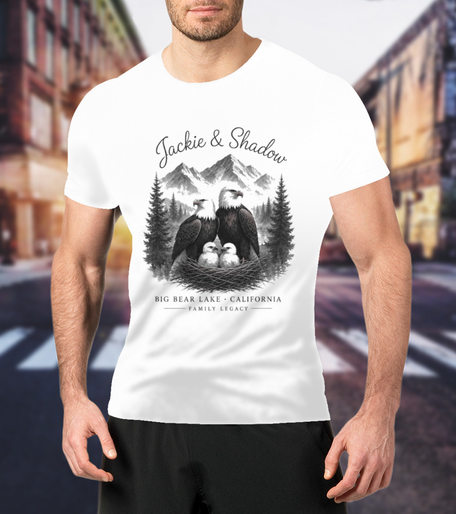 Jackie And Shadow Bald Eagles Big Bear Lake California Family Legacy T-Shirt