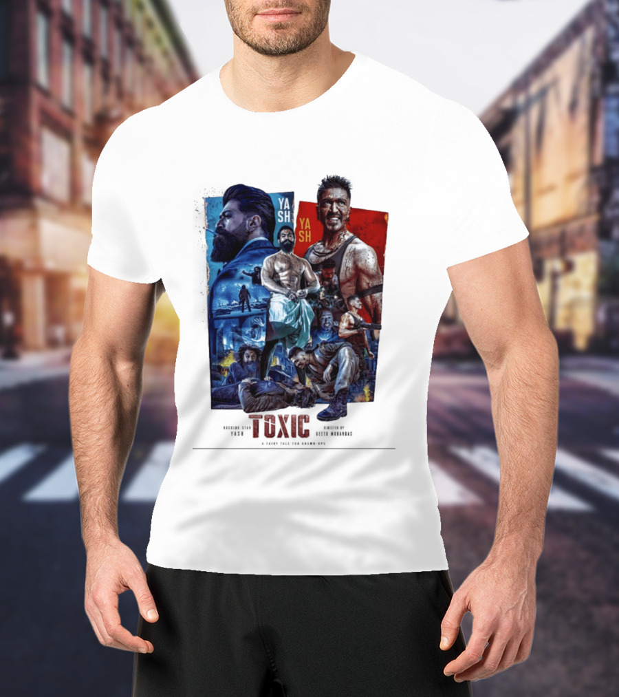 Yash Toxic A Fairy Tale For Grown Ups Rugged Warrior Action Adventure T-Shirt