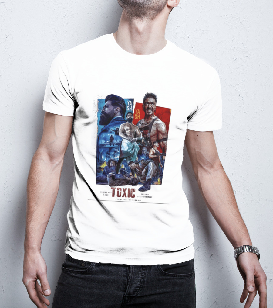 Yash Toxic A Fairy Tale For Grown Ups Rugged Warrior Action Adventure T-Shirt