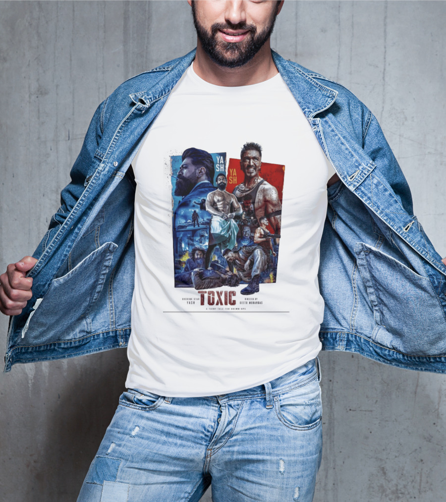 Yash Toxic A Fairy Tale For Grown Ups Rugged Warrior Action Adventure T-Shirt