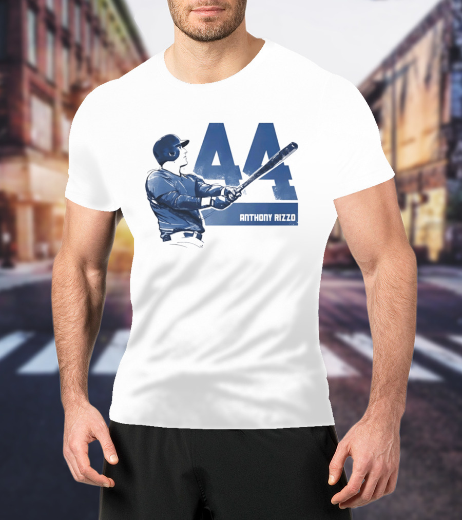 Anthony Rizzo 44 Swing Chicago Cubs Slugger T-Shirt