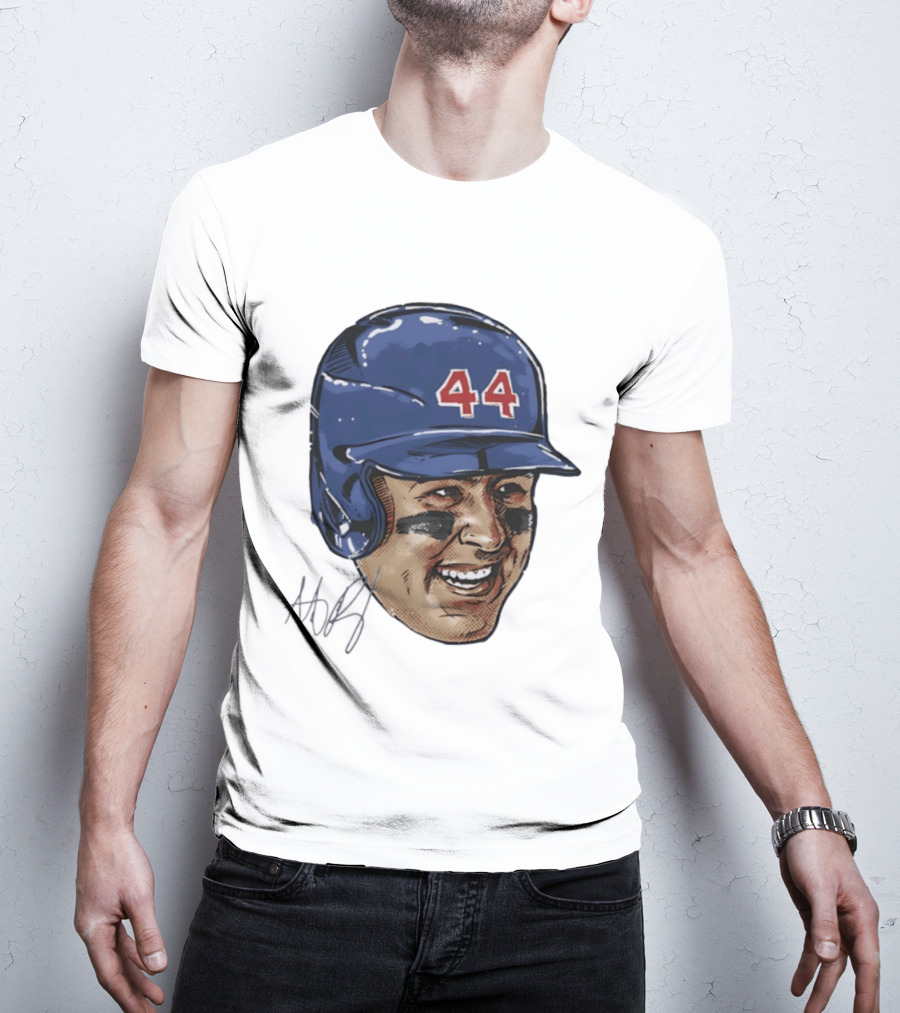 Anthony Rizzo 44 Chicago Cubs Iconic Smile Swag Head T-Shirt