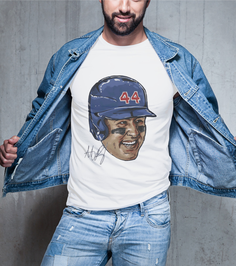Anthony Rizzo 44 Chicago Cubs Iconic Smile Swag Head T-Shirt