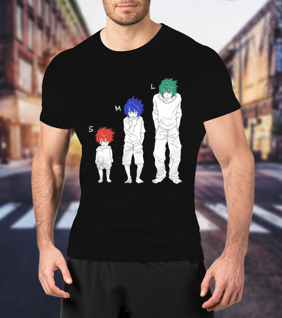 S M L Beyond Birthday Mello L Lawliet Colorful T-Shirt