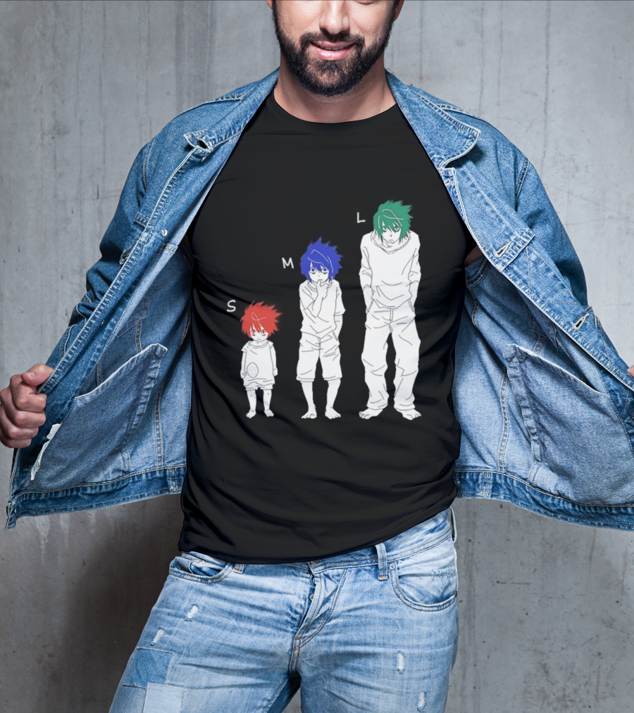 S M L Beyond Birthday Mello L Lawliet Colorful T-Shirt
