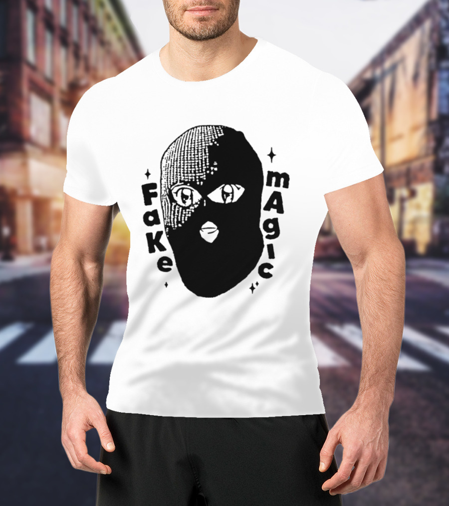 Fake Magic Anime Eyes Balaclava Ski Mask T-Shirt
