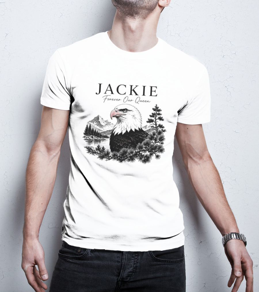 Jackie Forever Our Queen Eagle Mountain Landscape T-Shirt