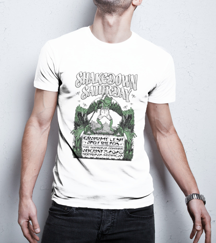 Shakedown Saturday Grahame Lesh And Friends Live Buchanan Michigan August 8 2026 Festival Vibe T-Shirt