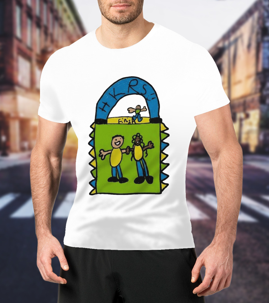 HKRS Kanick Healthy Running Series Fun Finish Line Kids Drawing T-Shirt