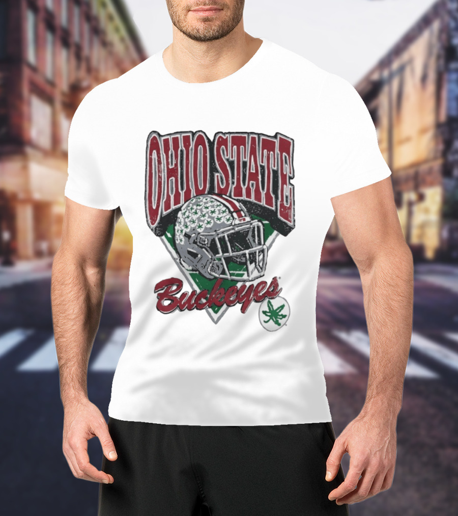 Ohio State Buckeyes Helmet Football Pride T-Shirt