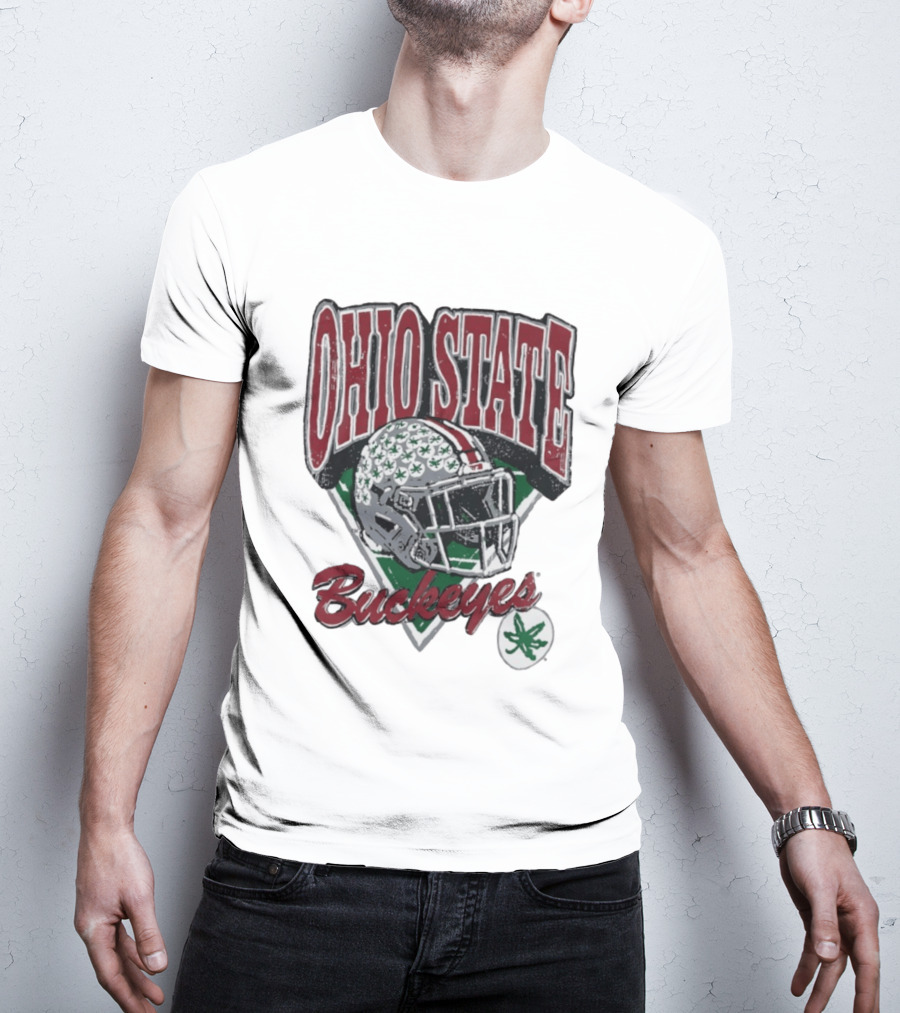 Ohio State Buckeyes Helmet Football Pride T-Shirt
