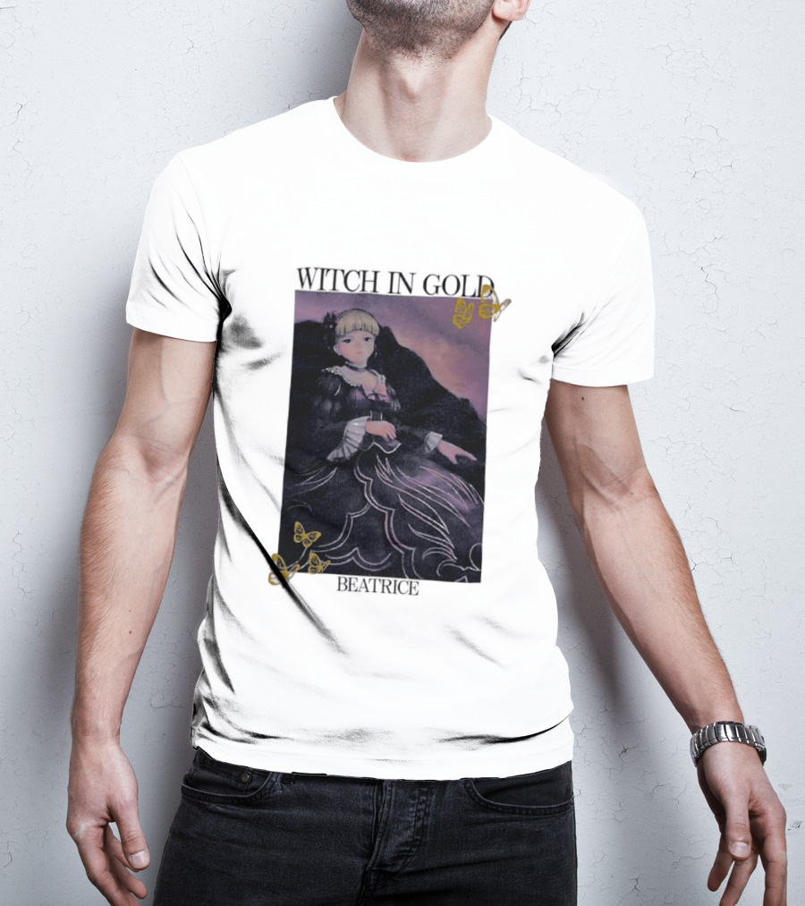 Witch In Gold Beatrice Butterflies Umineko When They Cry T-Shirt