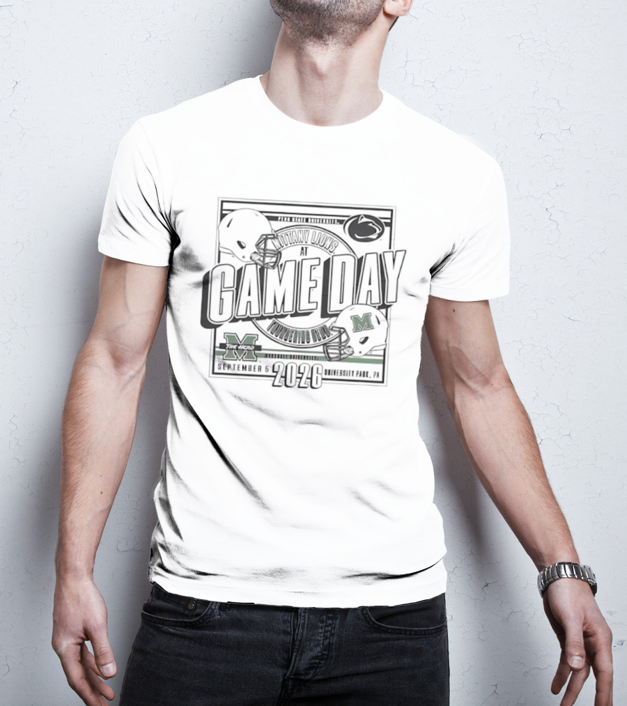 Penn State Nittany Lions Vs Marshall Thundering Herd Gameday November 14 2026 T-Shirt