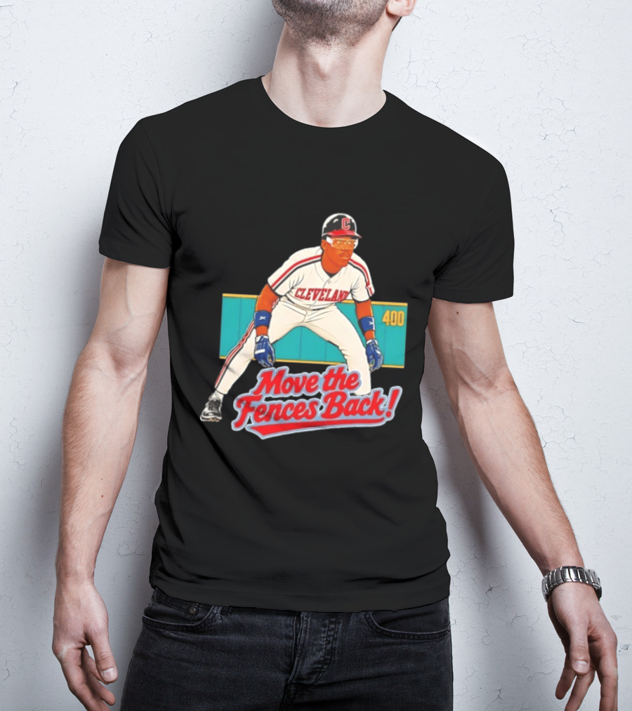 Move The Fences Back Cleveland Indians Alex Cole 400 T-Shirt